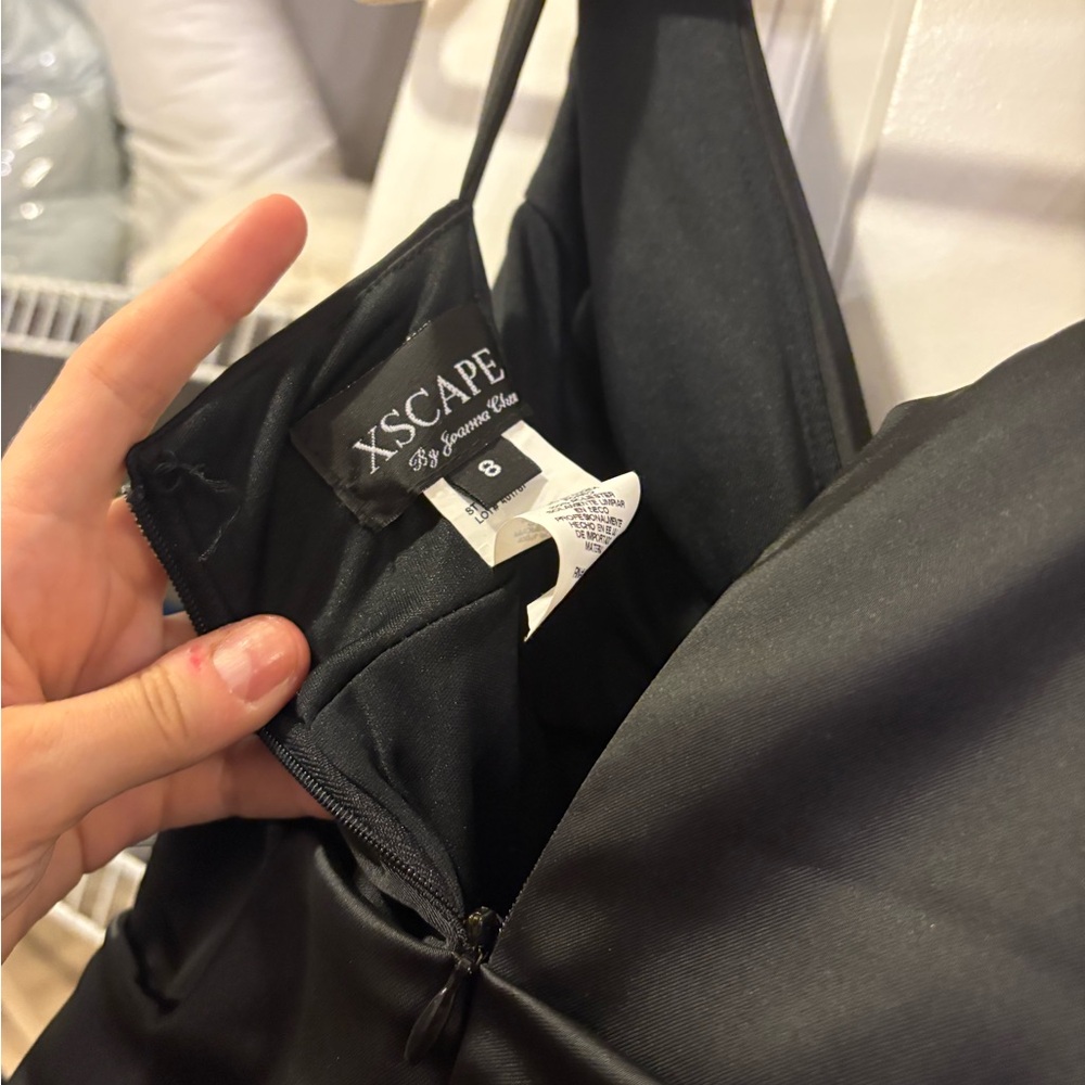 Xscape Black Ruched Mini Dress - Picture 5 of 5
